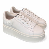 Sneaker Ash Match bianca platino 