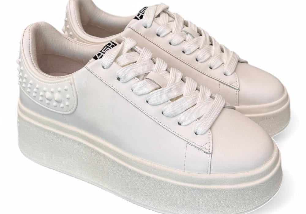 Sneaker Ash Match bianca platino 