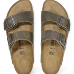 Ciabatta arizona Oil Leatjer Khaki Birkenstock 1027039 uomo 