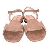 Sandalo cerchi suede terra Glam<BR/> 