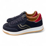Sneaker uomo hi suede blu Primabase <BR/> 