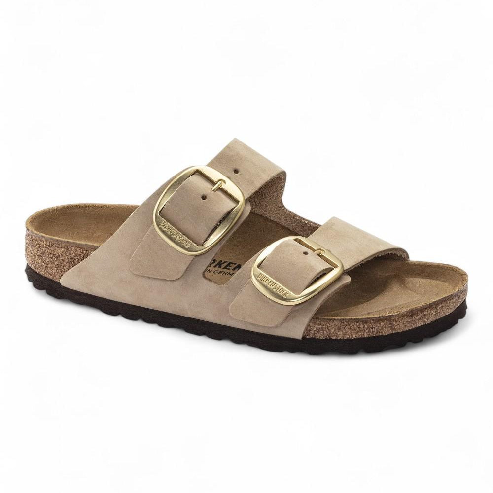 Ciabatta Arizona Big Buckle nabuk Sandcastle Birkenstock 1024064 