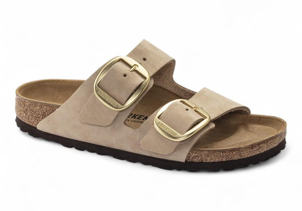 Ciabatta Arizona Big Buckle nabuk Sandcastle Birkenstock 1024064 