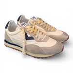 Sneaker uomo 4B12 Vintage Run beige blu 