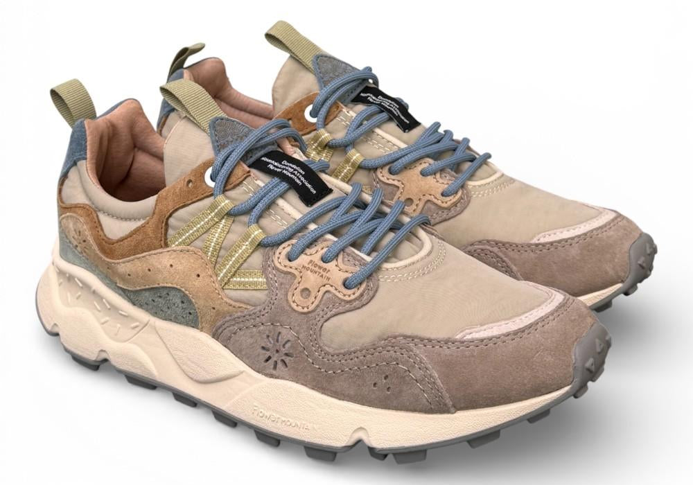 Sneaker uomo Yamano 3 1D53 grey beige Flower Mountain 