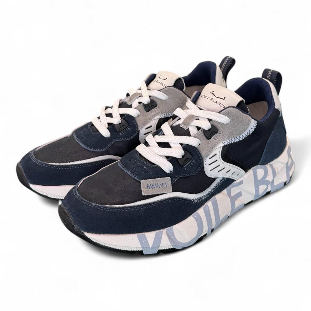 Sneaker uomo Club 01 Blu Voile Blanche<BR/> 