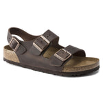 Sandalo Milano pelle Habana testa di moro Birkenstock 