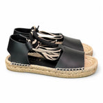Sandalo con fascia pelle nera Palomitas<BR/> 