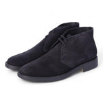 Polacco uomo suede blu Antica Cuoieria 