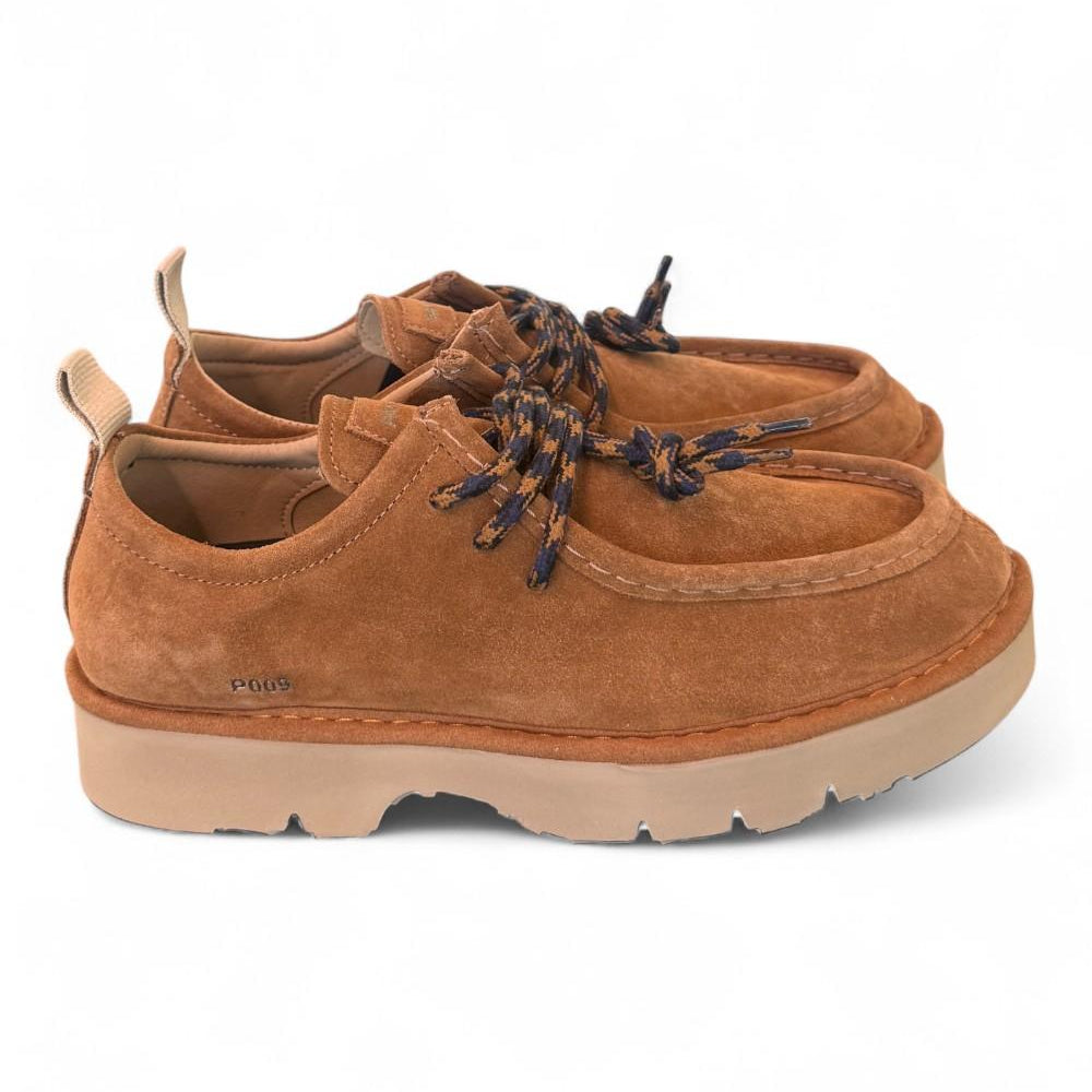 Allacciato uomo Panchic P009 ingegnere suede cognac 