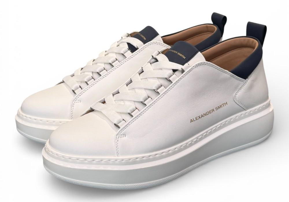 Sneaker Wembley man Alexander Smith white blu 