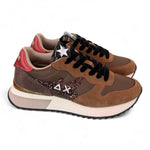 Sneaker donna Sun68 Stargirl glitter logo marrone 