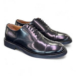 Scarpa allacciata francesina gomma nera Franco Fedele 