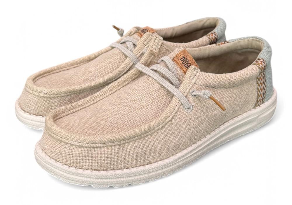 Sneaker uomo wally Juta stone beige Hey Dude<BR/> 