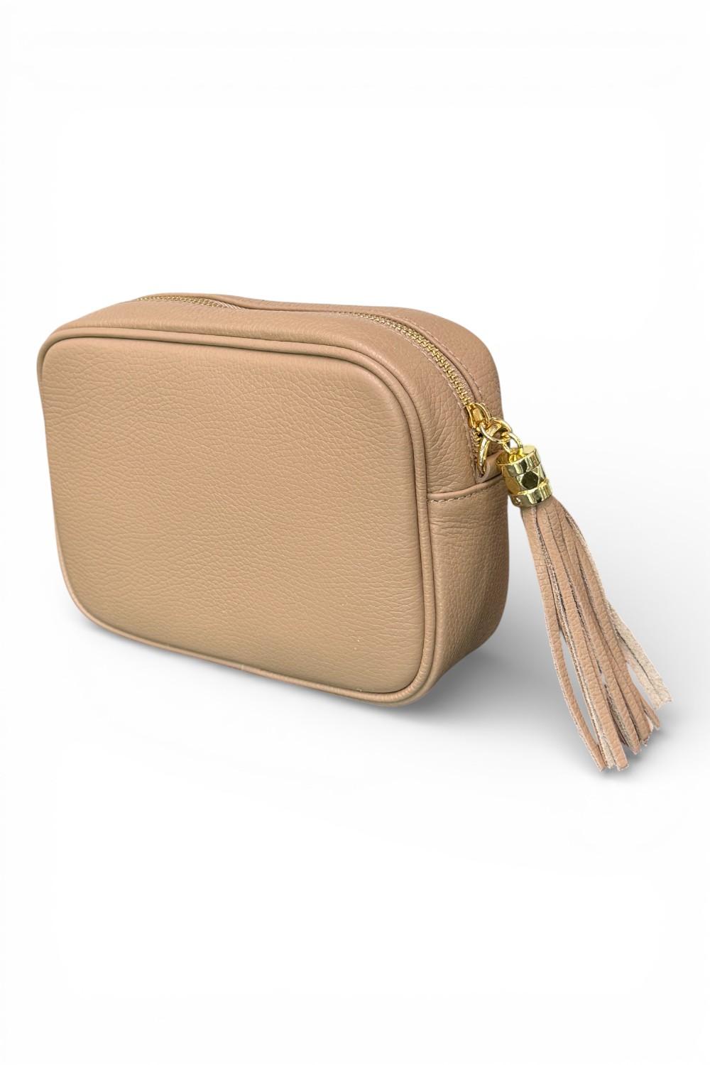 Borsina camera case pelle taupe 