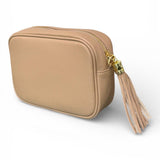 Borsina camera case pelle taupe 
