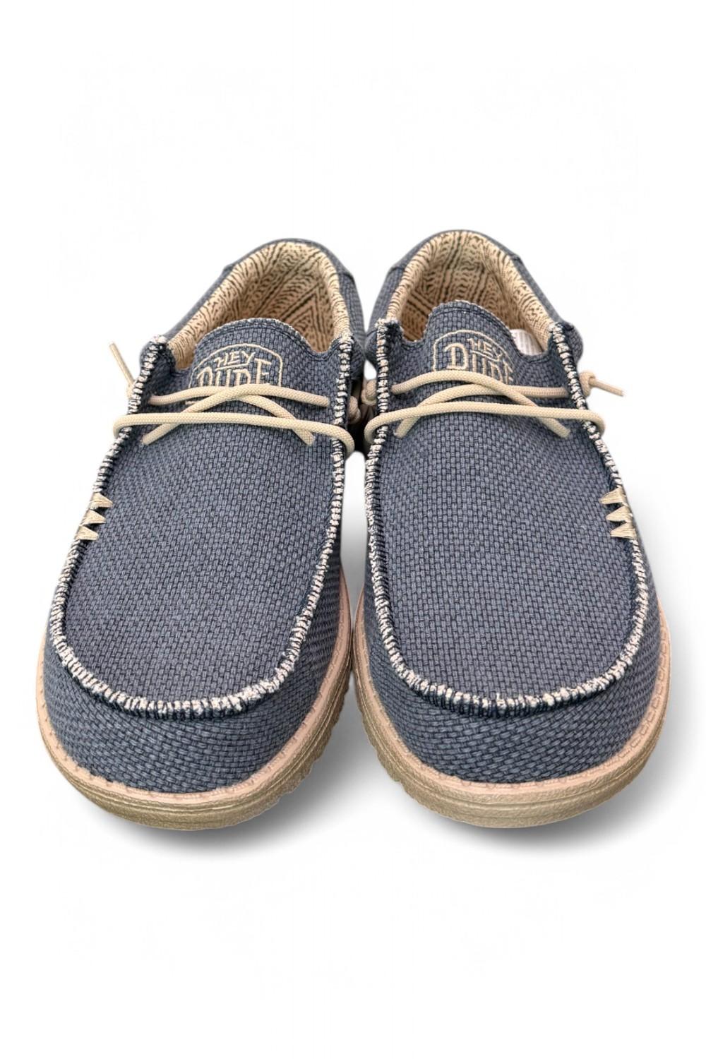 Sneaker uomo wally braided blu night Hey Dude 