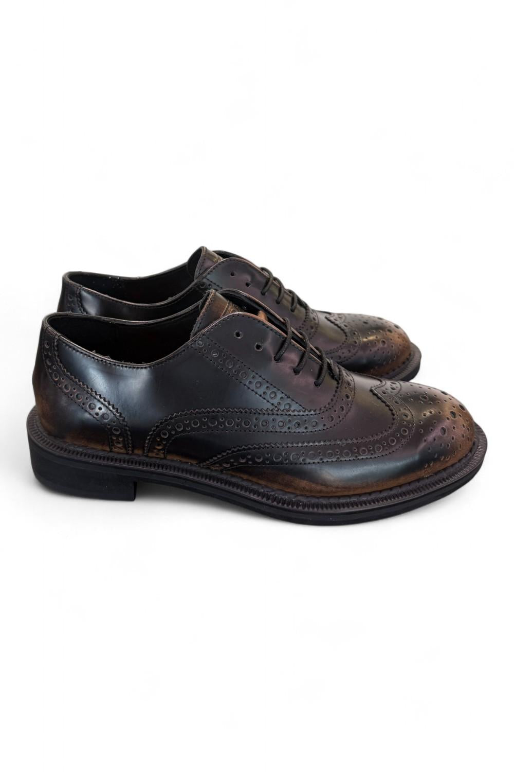 Scarpa allacciata imperiale brush tortora Frau<BR/> 