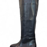 Stivale lungo forma tex pelle nera Elisa Lanci<BR/> 