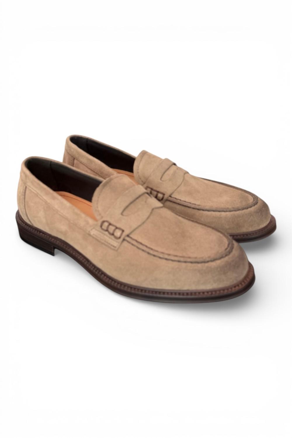 Mocassino suede old taupe Pawelks <BR/> 