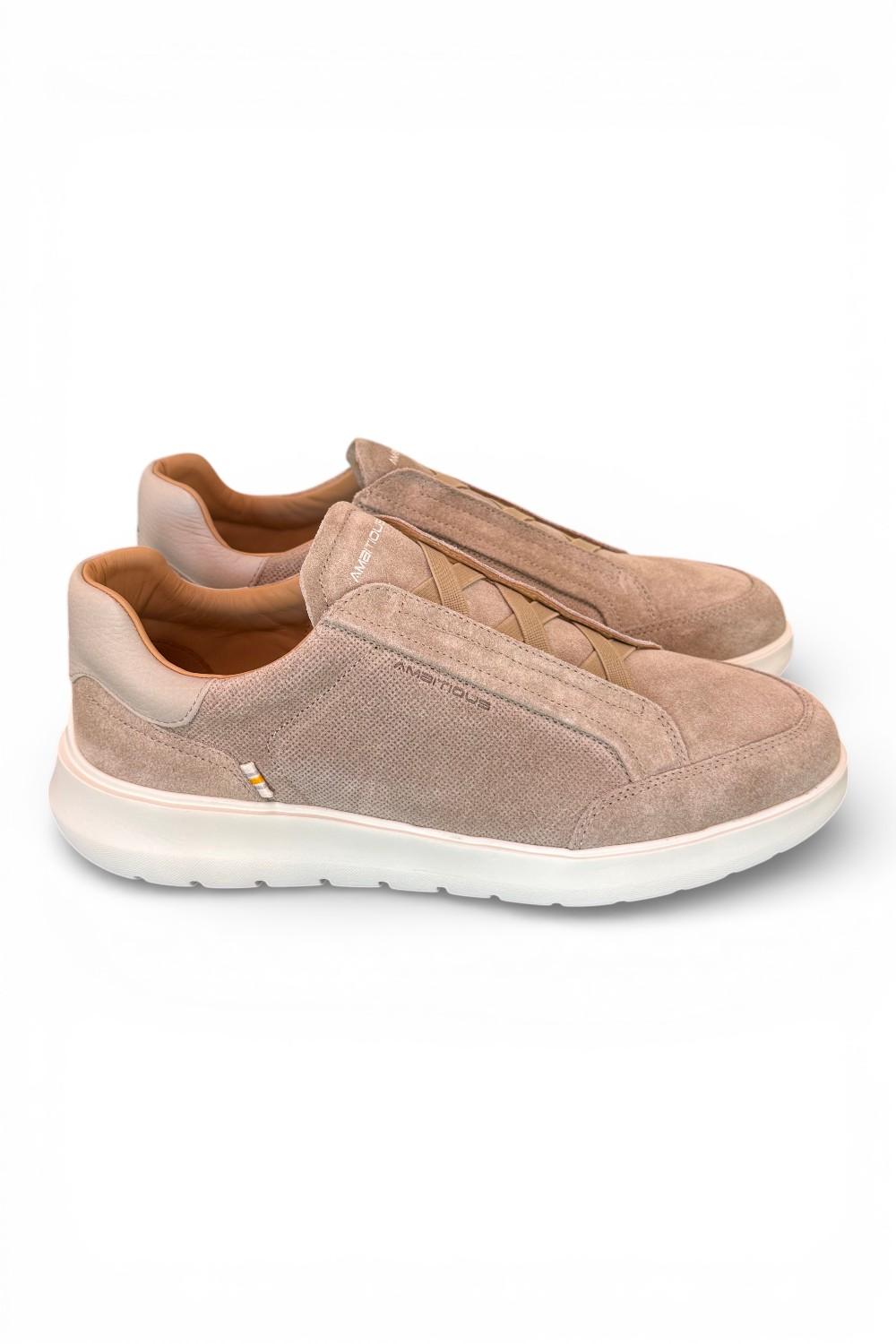 Sneaker no laces suede taupe Ambitious Hover 