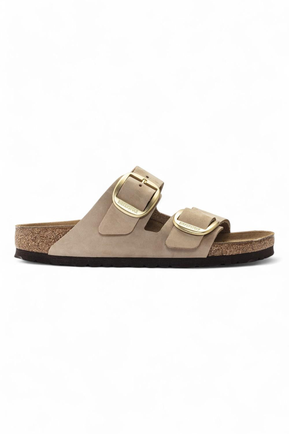 Ciabatta Arizona Big Buckle nabuk Sandcastle Birkenstock 1024064 