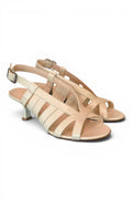 Sandalo gabbia pelle latte Isabelle Paris