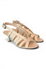 Sandalo gabbia pelle latte Isabelle Paris