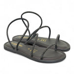 Sandalo strass nero Le Salentine 