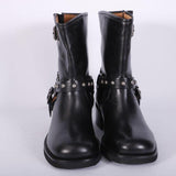 Stivaletto biker nero Emanuel Vee 