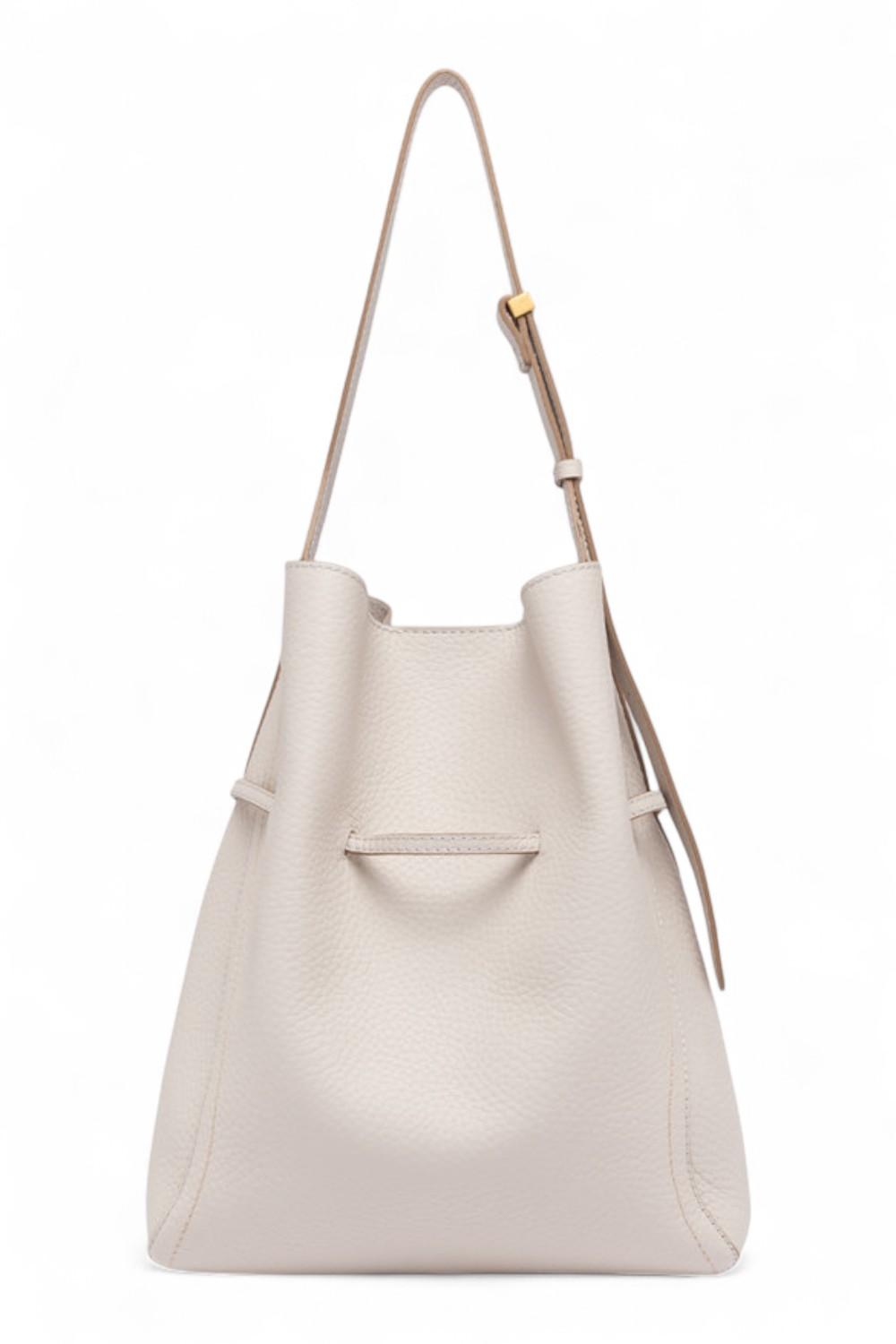 Secchiello Sienna pelle sabbia Gianni Chiarini<BR/> 