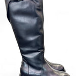 Stigale fibbia pelle nera suola gomma Mjus<BR/> 