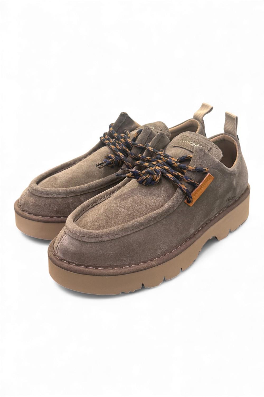 Allacciato uomo Panchic P009 ingegnere suede brown stone 