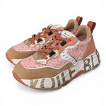 Sneaker donna Voile Blanche Club 105 bianco caramel rosa 2D28 