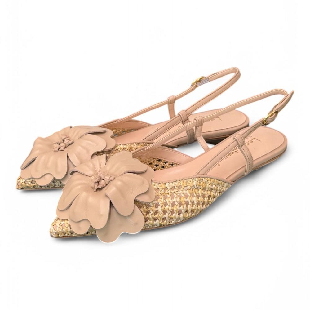 Slingback rete fiore canapa Les Autres<BR/> 