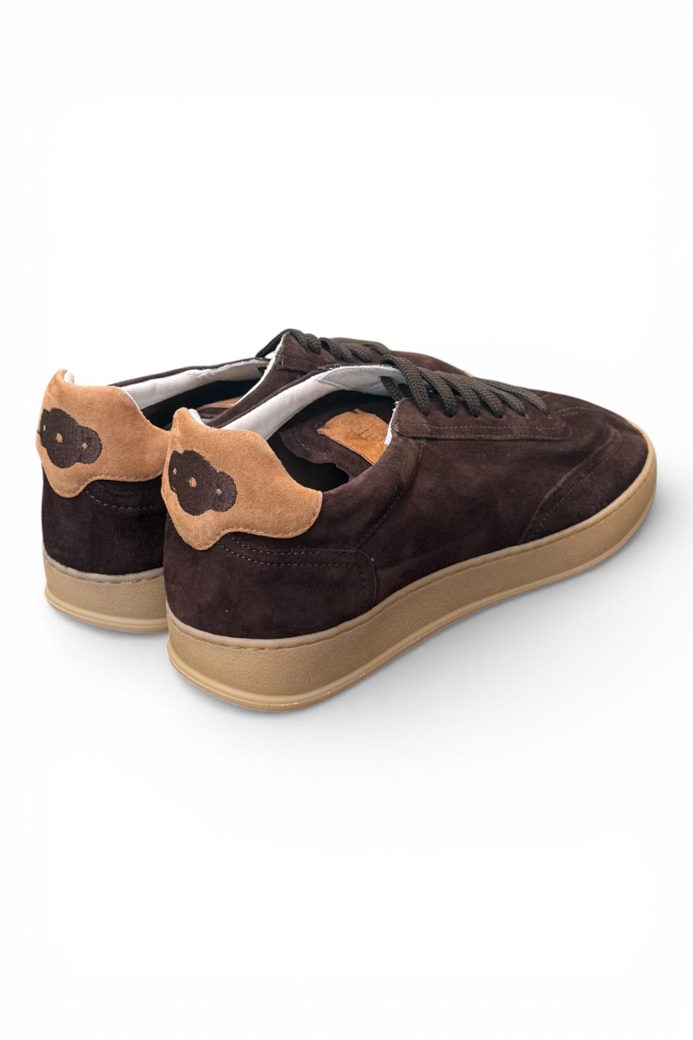 Sneaker uomo Soldini 80 Akira suede brown taffy<BR/> 