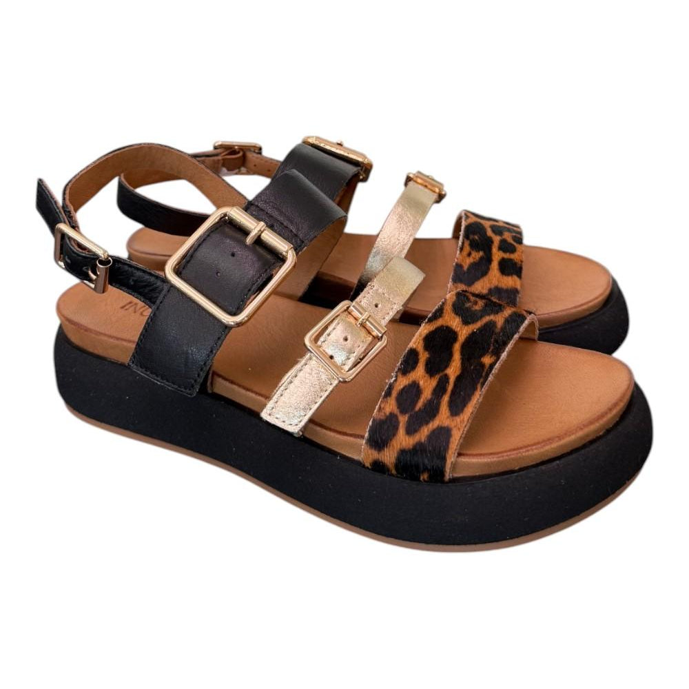 Sandalo fasce multicolor leo z 40 Inuovo<BR/> 