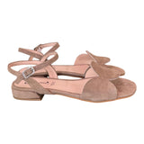 Sandalo cerchi suede terra Glam<BR/> 
