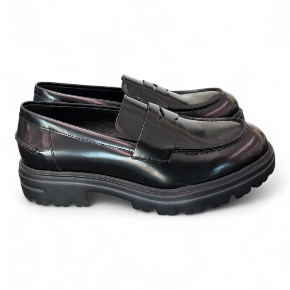 Mocassino spazzolato nero Uma Parker 