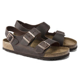 Sandalo Milano pelle Habana testa di moro Birkenstock 
