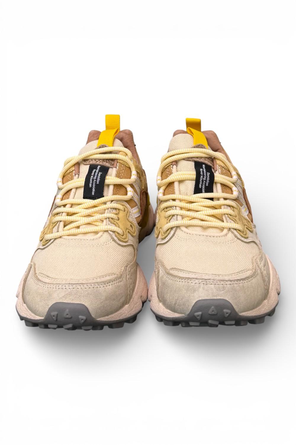 Sneaker donna Yamano 3 1E44 beige brown yellow  Flower Mountain 