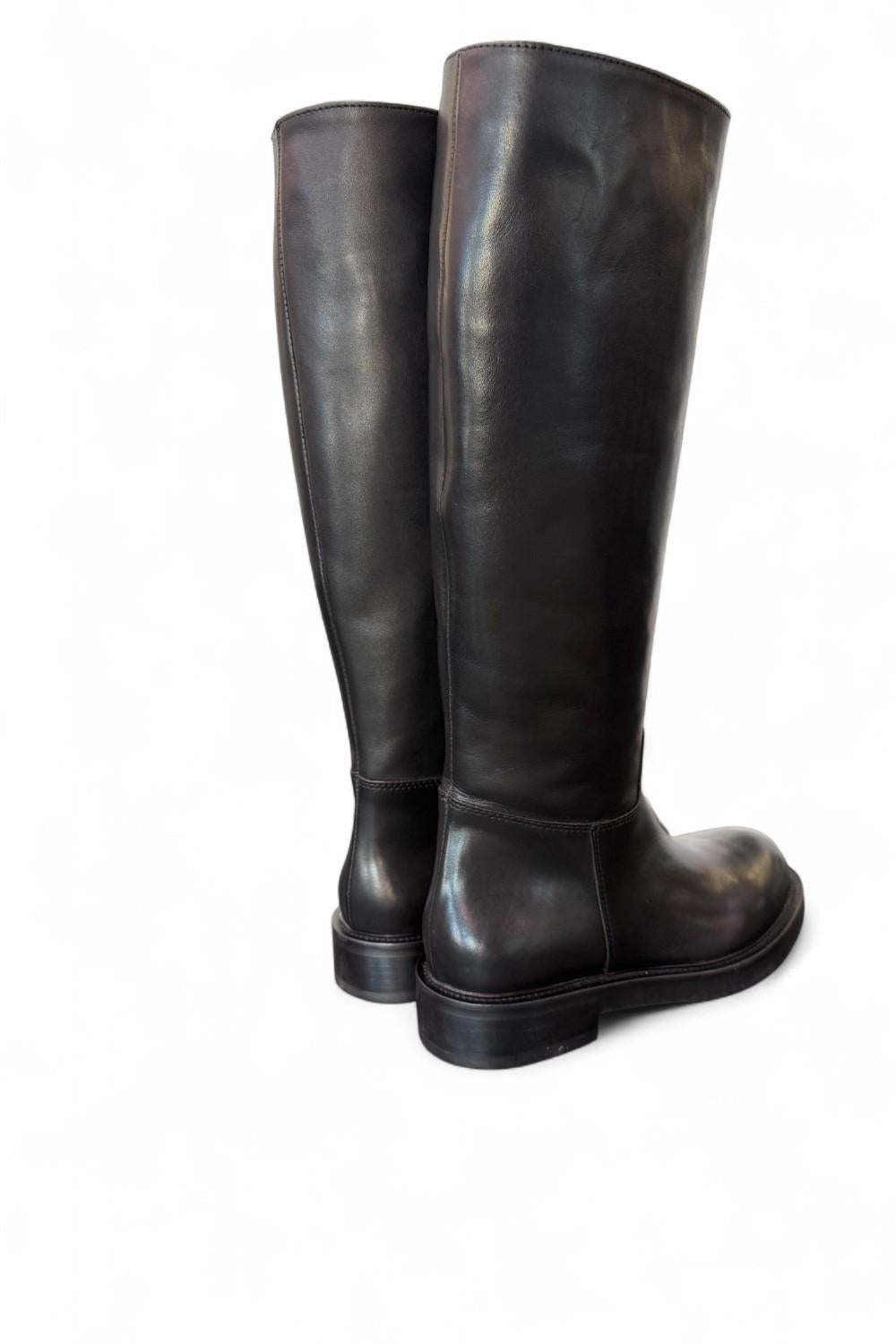 Stivale pompiere pelle nera Anima <BR/> 