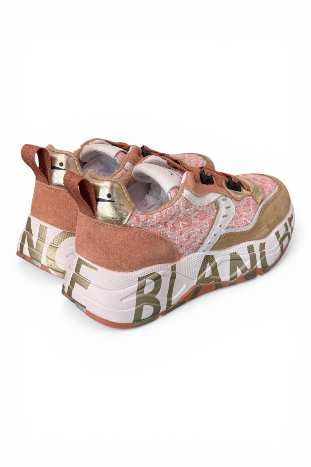 Sneaker donna Voile Blanche Club 105 bianco caramel rosa 2D28 
