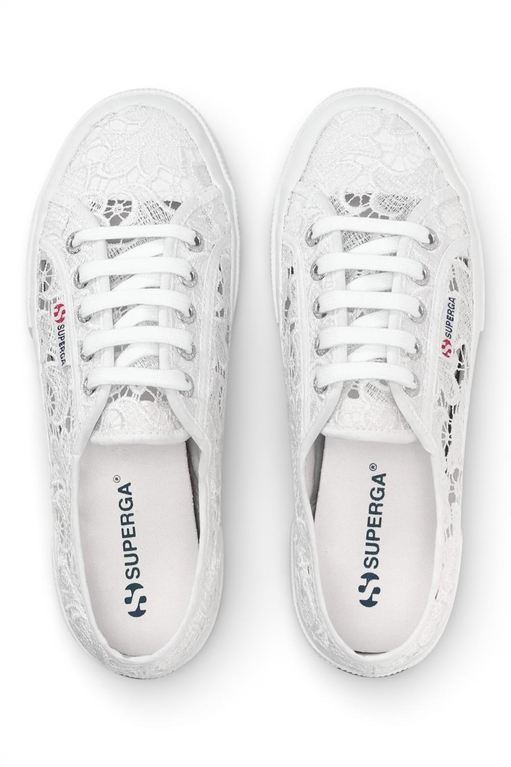 Sneaker Superga Cotu Macramé bianca 
