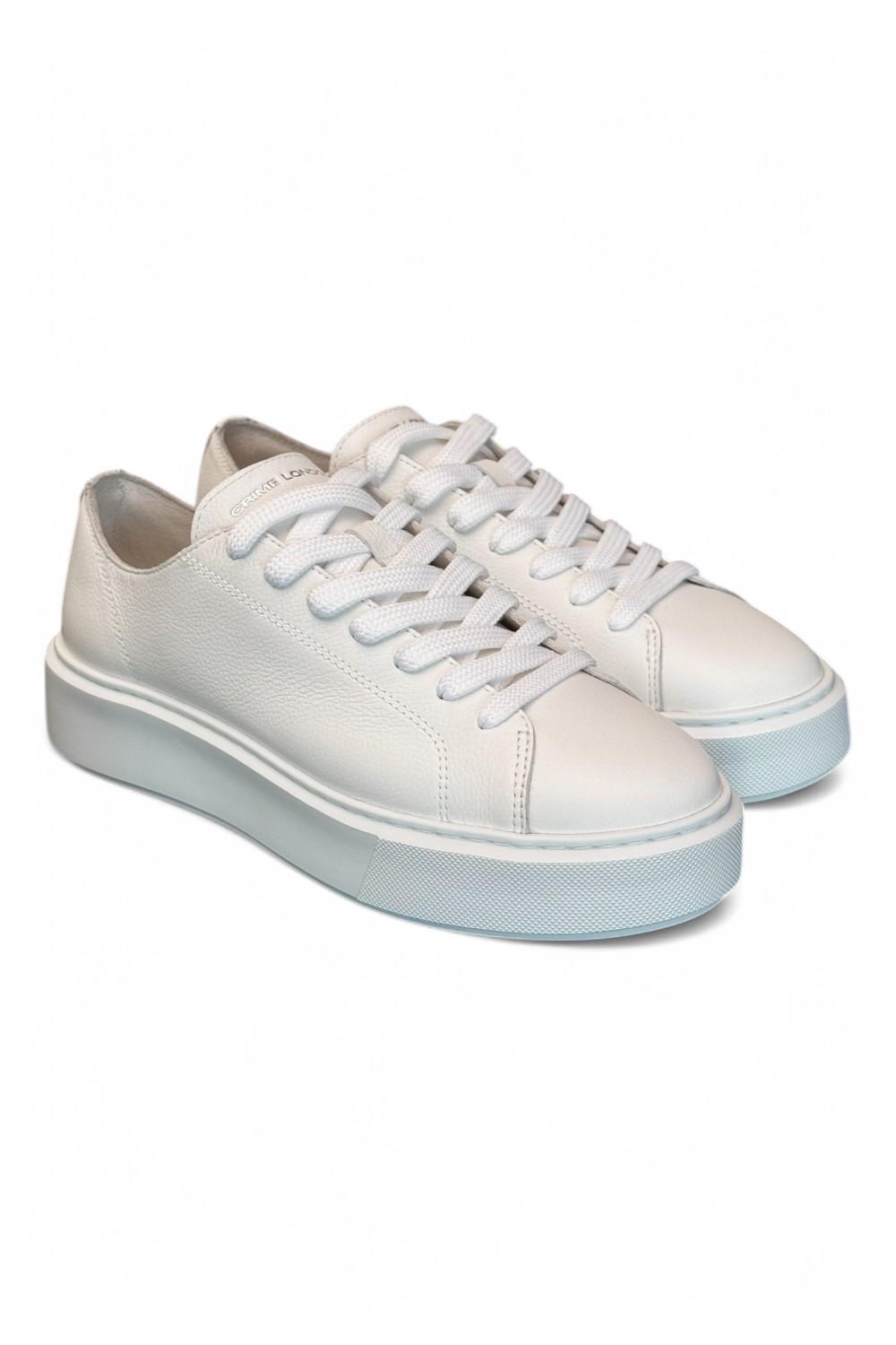 Sneaker donna RAW CUT ALL WHITE Crime bianca 