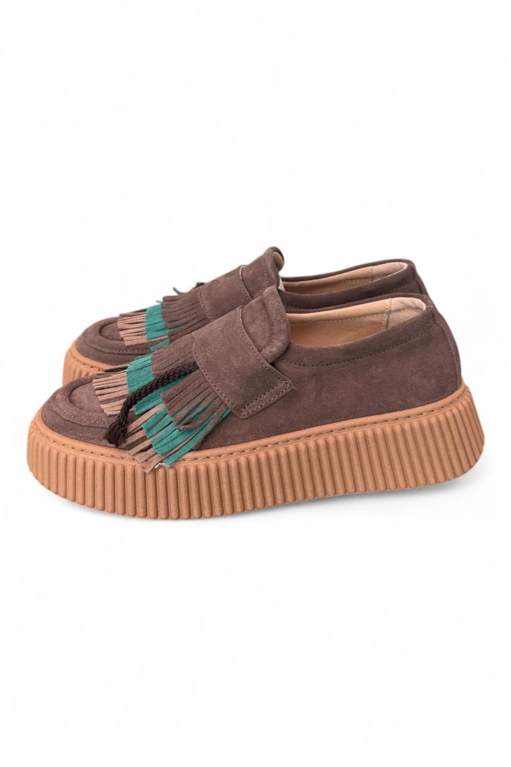 Mocassino sneaker frangia Meliné 