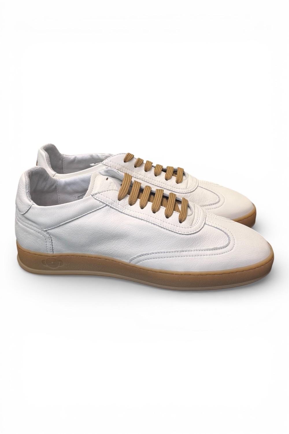 Sneaker uomo Soldini 80 Akira pelle vieste bianca 