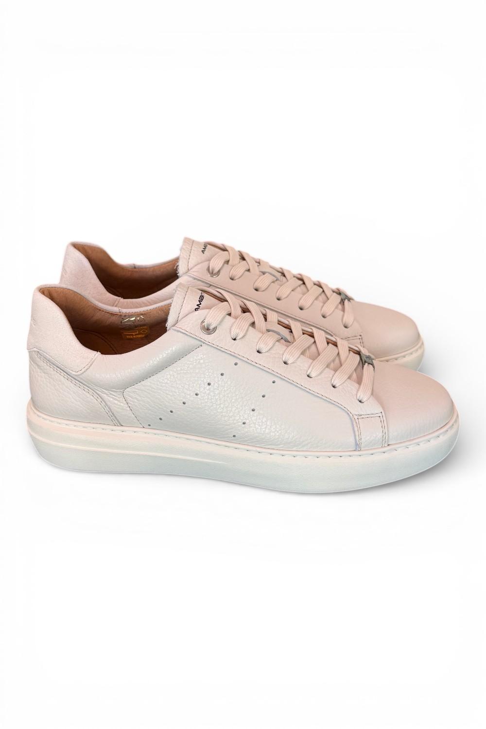 Sneaker pelle latte Ambitious 