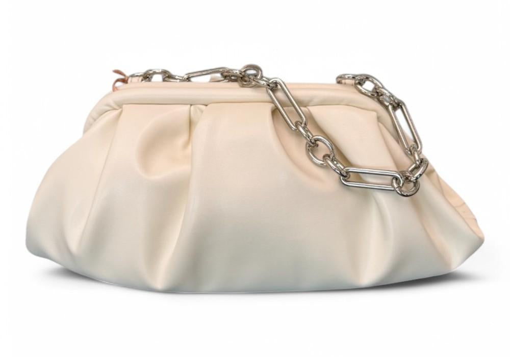 Pochette grande pouf Scarlet latte 