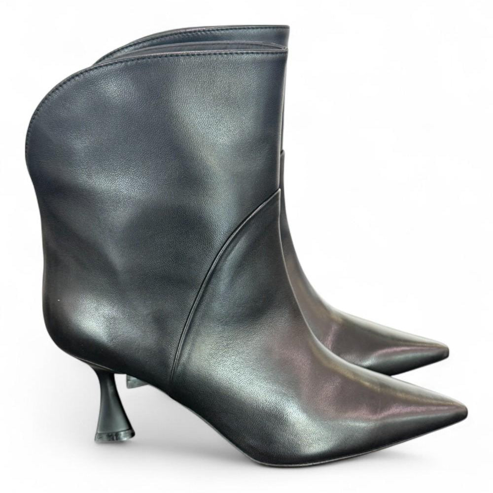 Stivaletto pelle nera Isabelle Paris<BR/> 